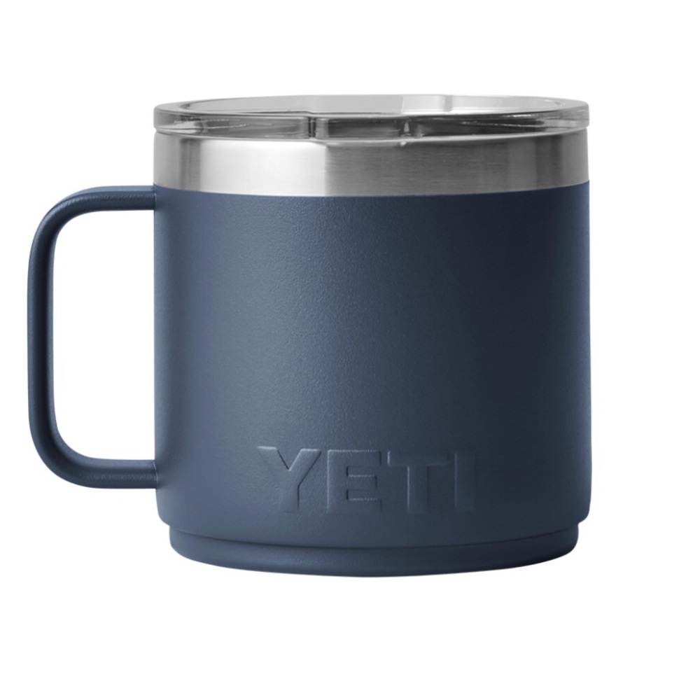 YETI Rambler 14oz insulated mug blue EUC